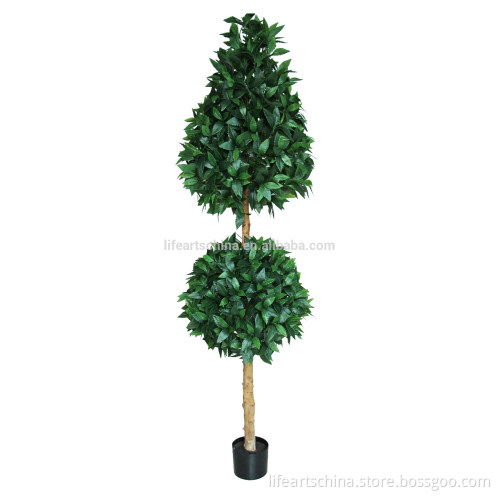 big artificial bay tree with wood trunk 180cm bay tree topiary fake plant